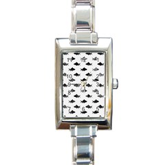 Cute Small Sharks   Rectangle Italian Charm Watch by ConteMonfrey