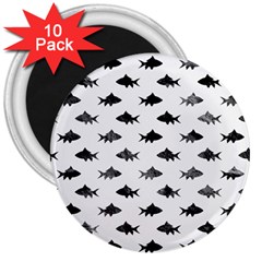 Cute Small Sharks   3  Magnets (10 Pack)  by ConteMonfrey