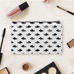 Cute Small Sharks   Cosmetic Bag (Medium) Back