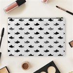 Cute Small Sharks   Cosmetic Bag (Large) Back