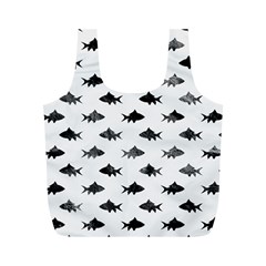 Cute Small Sharks   Full Print Recycle Bag (m) by ConteMonfrey