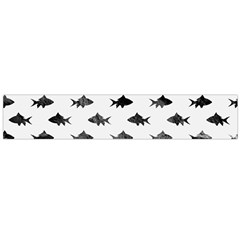 Cute Small Sharks   Large Flano Scarf  by ConteMonfrey