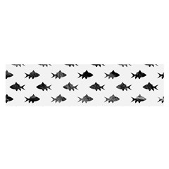 Cute Small Sharks   Oblong Satin Scarf (16  X 60 ) by ConteMonfrey