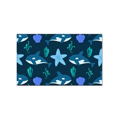 Whale And Starfish  Sticker (rectangular) by ConteMonfrey