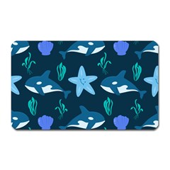 Whale And Starfish  Magnet (rectangular) by ConteMonfrey