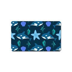 Whale And Starfish  Magnet (name Card) by ConteMonfrey