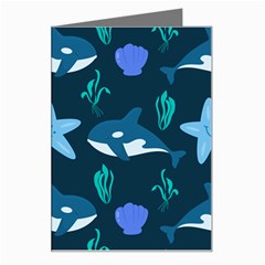 Whale And Starfish  Greeting Card by ConteMonfrey