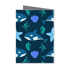 Whale And Starfish  Mini Greeting Cards (pkg Of 8) by ConteMonfrey