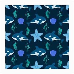 Whale And Starfish  Medium Glasses Cloth (2 Sides) by ConteMonfrey