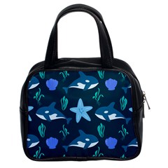 Whale And Starfish  Classic Handbag (two Sides) by ConteMonfrey