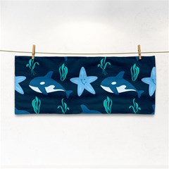 Whale And Starfish  Hand Towel by ConteMonfrey