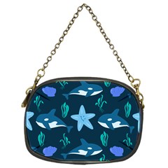 Whale And Starfish  Chain Purse (two Sides) by ConteMonfrey