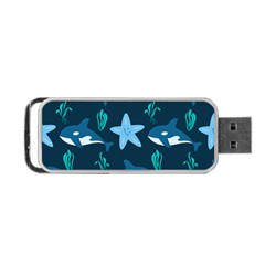 Whale And Starfish  Portable Usb Flash (one Side) by ConteMonfrey