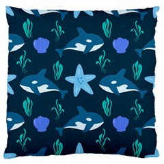 Whale And Starfish  Standard Flano Cushion Case (one Side) by ConteMonfrey