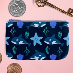 Whale And Starfish  Large Coin Purse by ConteMonfrey