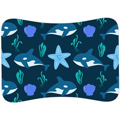 Whale And Starfish  Velour Seat Head Rest Cushion by ConteMonfrey