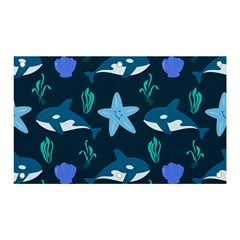 Whale And Starfish  Banner And Sign 5  X 3  by ConteMonfrey