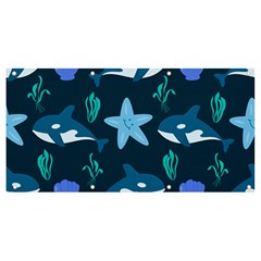 Whale And Starfish  Banner And Sign 8  X 4  by ConteMonfrey