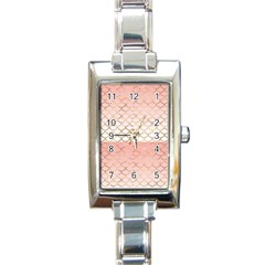 Mermaid Ombre Scales  Rectangle Italian Charm Watch by ConteMonfrey