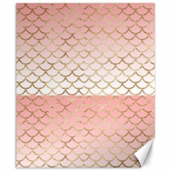 Mermaid Ombre Scales  Canvas 8  X 10  by ConteMonfrey