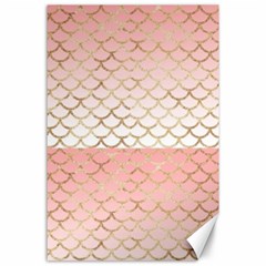 Mermaid Ombre Scales  Canvas 24  X 36  by ConteMonfrey