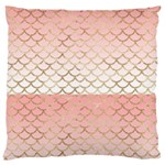 Mermaid Ombre Scales  Large Flano Cushion Case (Two Sides) Front