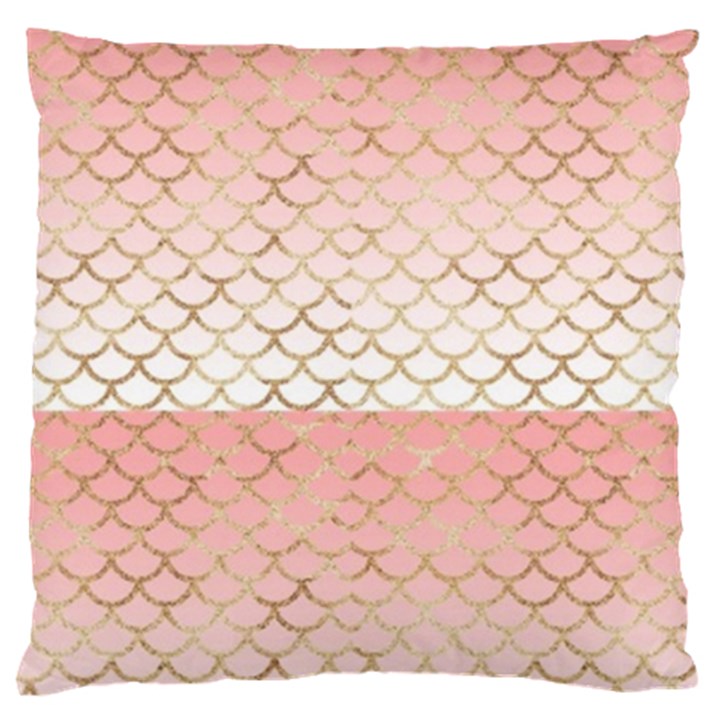 Mermaid Ombre Scales  Large Flano Cushion Case (Two Sides)