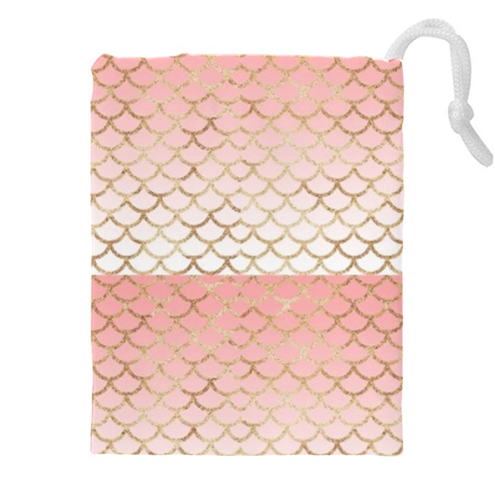 Mermaid Ombre Scales  Drawstring Pouch (5XL)