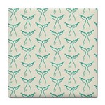 Blue Mermaid Tail Clean Tile Coaster Front