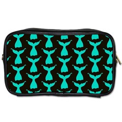 Blue Mermaid Tail Black Toiletries Bag (one Side) by ConteMonfrey