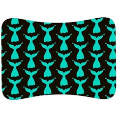 Blue Mermaid Tail Black Velour Seat Head Rest Cushion by ConteMonfrey