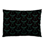 Blue Mermaid Tail Black Neon Pillow Case (Two Sides) Front