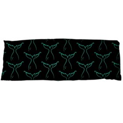 Blue Mermaid Tail Black Neon Body Pillow Case (dakimakura) by ConteMonfrey