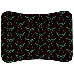 Blue Mermaid Tail Black Neon Velour Seat Head Rest Cushion by ConteMonfrey