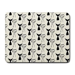 Black And White Mermaid Tail Small Mousepad by ConteMonfrey