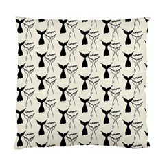 Black And White Mermaid Tail Standard Cushion Case (one Side) by ConteMonfrey