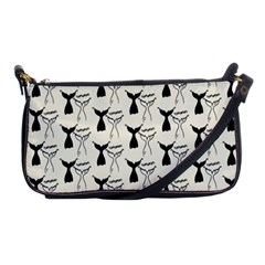 Black And White Mermaid Tail Shoulder Clutch Bag by ConteMonfrey