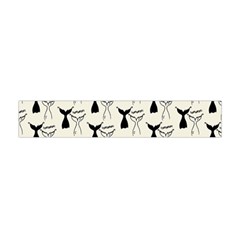 Black And White Mermaid Tail Flano Scarf (mini) by ConteMonfrey