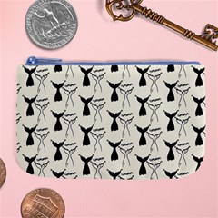 Black And White Mermaid Tail Large Coin Purse by ConteMonfrey