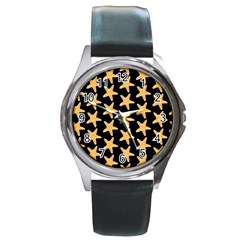 Starfish Minimalist  Round Metal Watch by ConteMonfrey