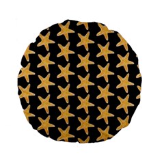 Starfish Minimalist  Standard 15  Premium Flano Round Cushions by ConteMonfrey