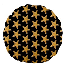 Starfish Minimalist  Large 18  Premium Flano Round Cushions by ConteMonfrey