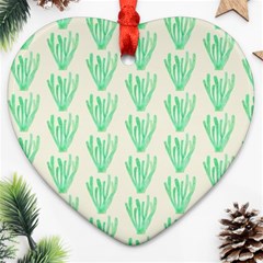 Watercolor Seaweed Ornament (heart) by ConteMonfrey