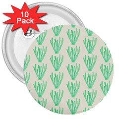 Watercolor Seaweed 3  Buttons (10 Pack)  by ConteMonfrey