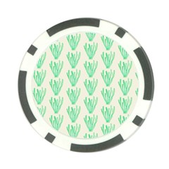 Watercolor Seaweed Poker Chip Card Guard by ConteMonfrey