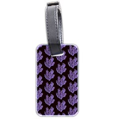 Black Seaweed Luggage Tag (two Sides)