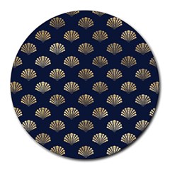 Cute Sea Shells  Round Mousepad by ConteMonfrey