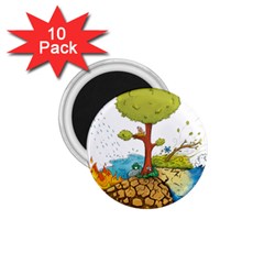 Natural Disaster Flood Earthquake 1 75  Magnets (10 Pack)  by Jancukart