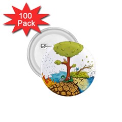 Natural Disaster Flood Earthquake 1 75  Buttons (100 Pack)  by Jancukart