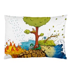 Natural Disaster Flood Earthquake Pillow Case